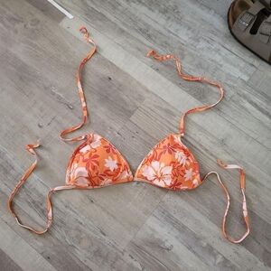 SHEIN Orange Floral Bikini